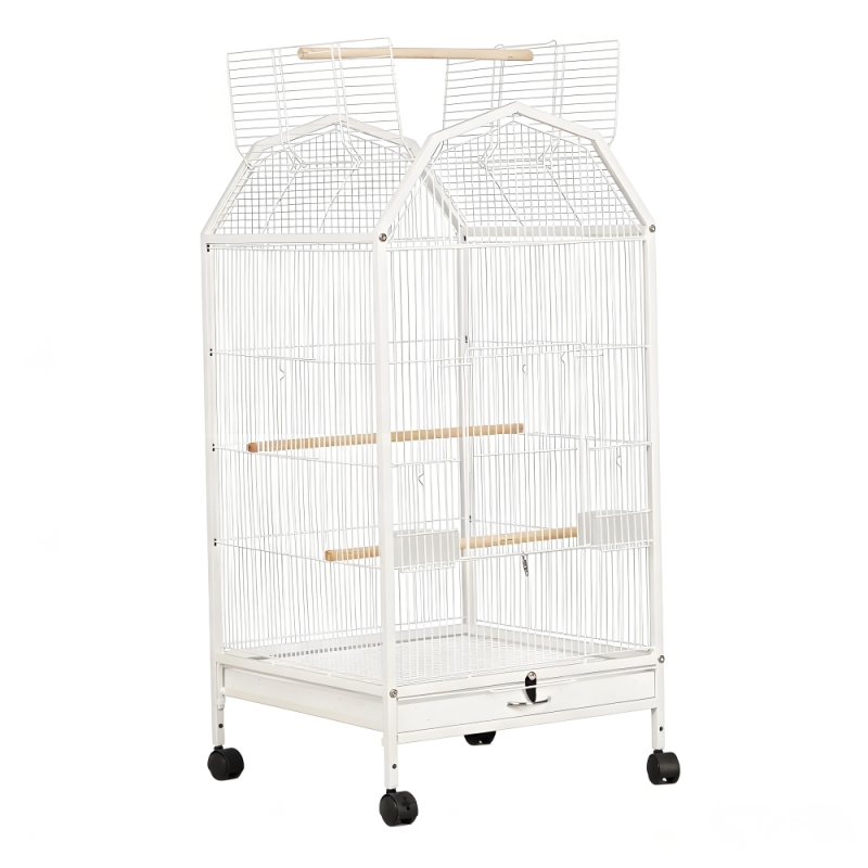 Luxury All-Metal Bird Cage for Parrots and Indoor Homes