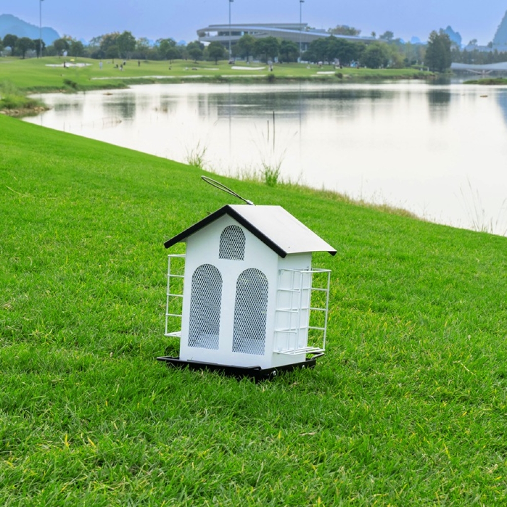 Metal Wild Bird Feeder Outdoor | Weather-Resistant Hanging Bird Feeder