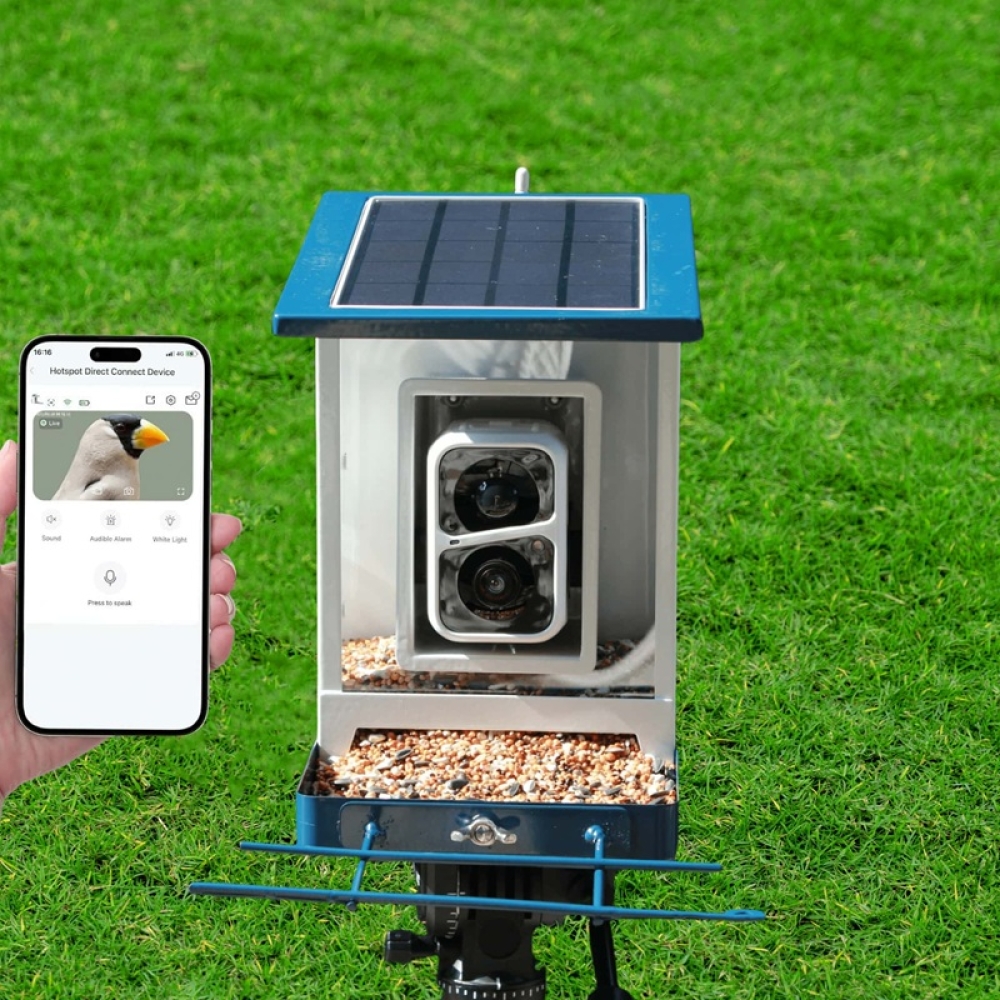 Smart Bird Feeder with Camera & App Control | Automatic Outdoor Feeding System