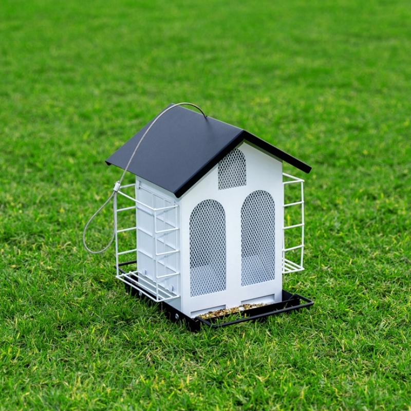 Metal Wild Bird Feeder Outdoor | Weather-Resistant Hanging Bird Feeder