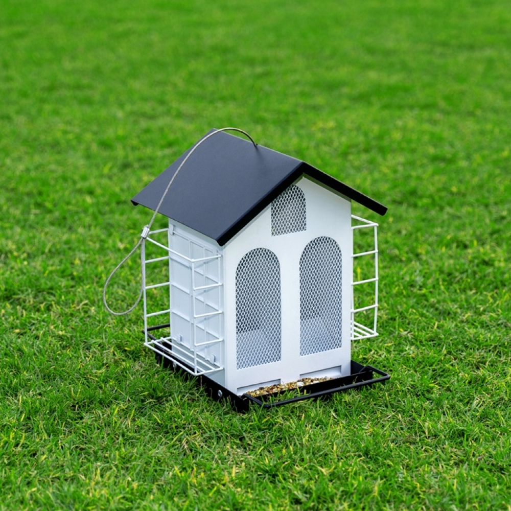 Metal Wild Bird Feeder Outdoor | Weather-Resistant Hanging Bird Feeder