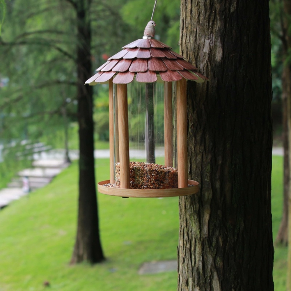 Metal Bird Feeder Outdoor Hanging | Heavy Duty Weatherproof Wild Bird Feeder
