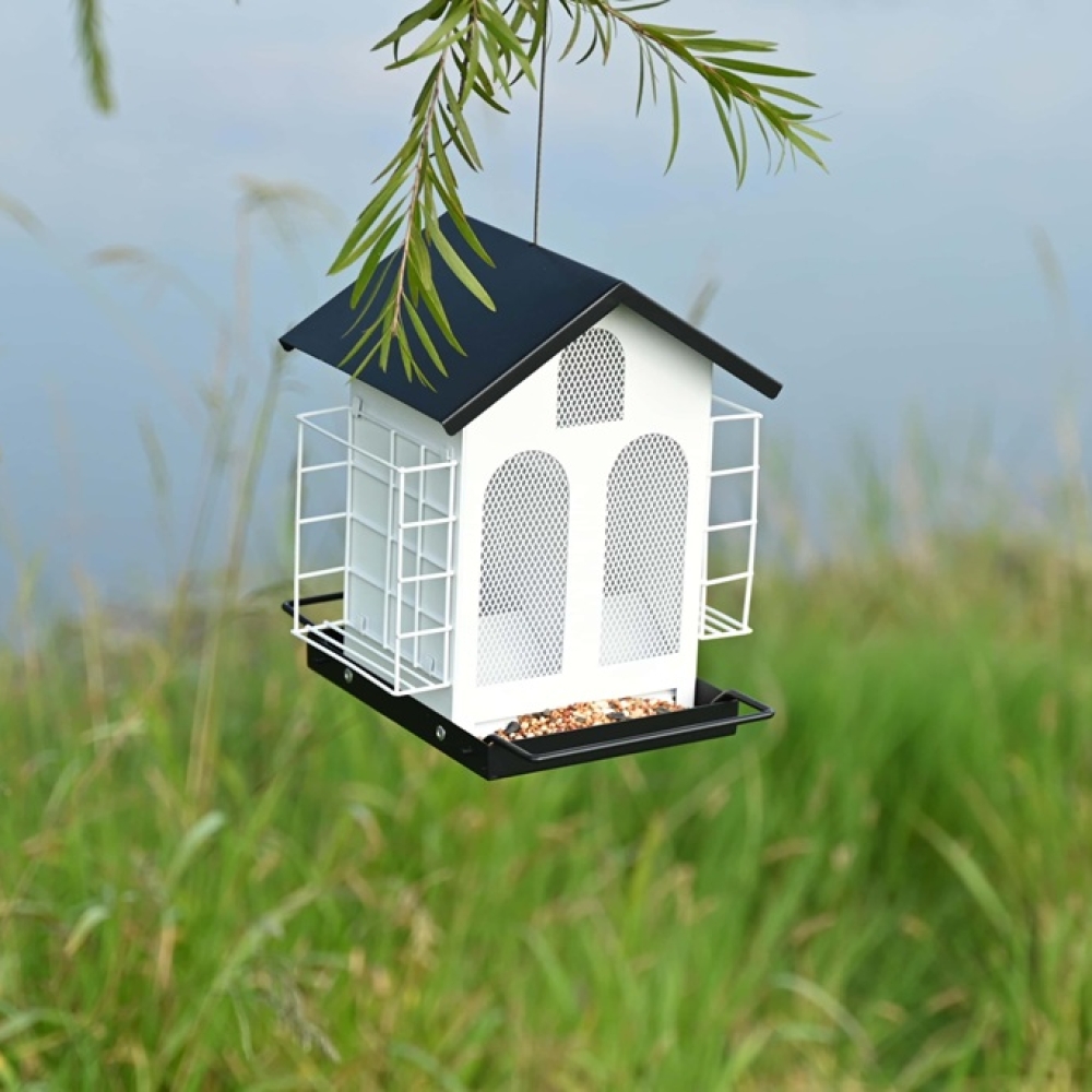 Metal Wild Bird Feeder Outdoor | Weather-Resistant Hanging Bird Feeder
