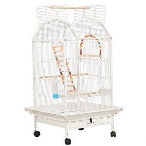 Luxury All-Metal Bird Cage for Parrots and Indoor Homes