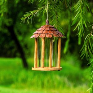 Metal Bird Feeder Outdoor Hanging | Heavy Duty Weatherproof Wild Bird Feeder
