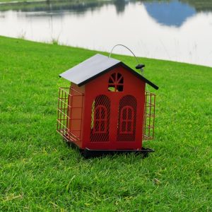 Heavy Duty Metal Bird Feeder | Weatherproof Outdoor Hanging Bird Feeder