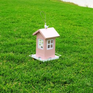 Outdoor Metal Bird Feeder | Hanging Wild Bird Feeder with Weather-Resistant Design