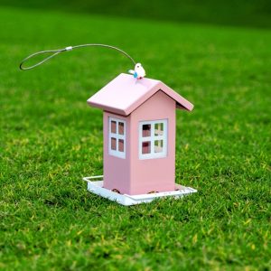 Outdoor Metal Bird Feeder | Hanging Wild Bird Feeder with Weather-Resistant Design