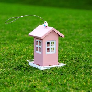 Outdoor Metal Bird Feeder | Hanging Wild Bird Feeder with Weather-Resistant Design
